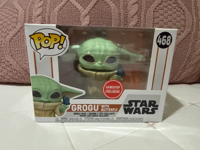 Funko pop Grogu e Borboleta (with butterfly)