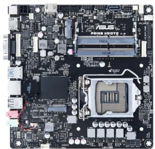 Placa mãe Asus Prime H510TS ITX com defeito no HDMI1 + Fonte Asus 65W