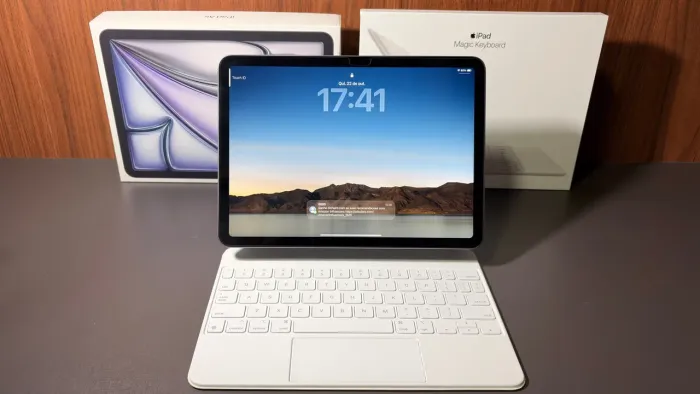 iPad Air m1 com Magic Keyboard