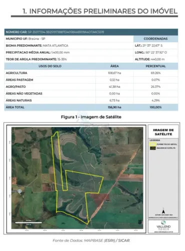 Fazenda de 64,4 Alqueires Paulistas | Cana Arrendada | Penápolis/SP