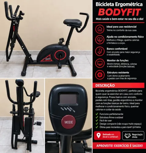 Bicicleta Ergométrica BODYFIT - Ótimo estado