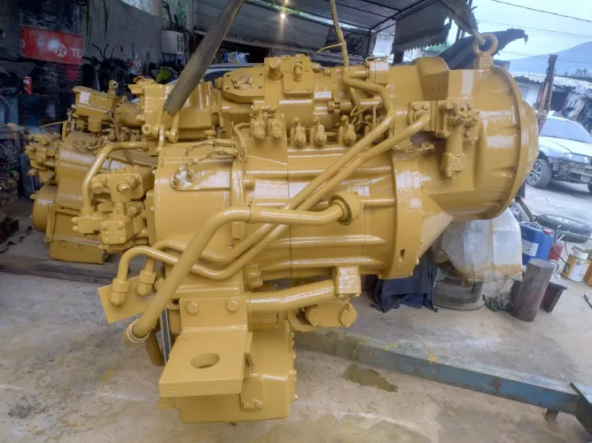 Transmissão caixa torque carregadeira rodas 966H 972H Caterpillar 