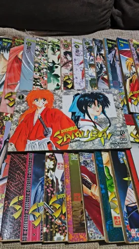 Lote Mangás samurai X 51 volumes