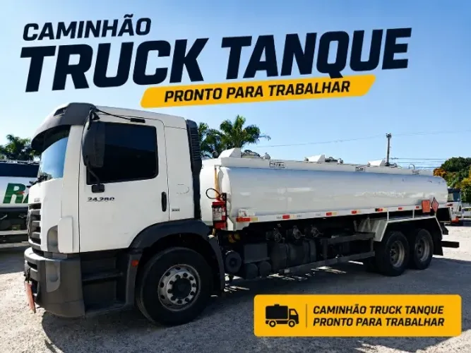 Caminhão Tanque Volkswagen 24.280 - 15.000 Litros - Pronto para Trabalhar