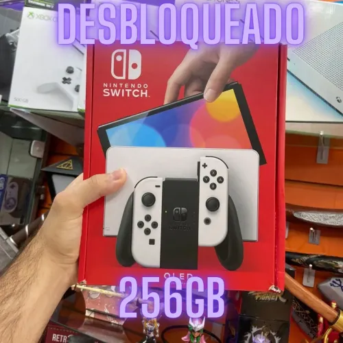 Nintendo Switch Oled 256GB | Desbloqueado | Novo