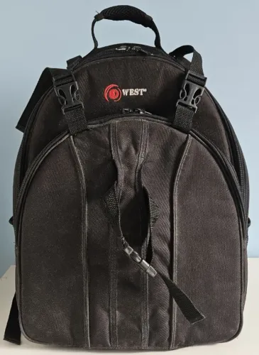 Mochila Profissional Vermelha Câmera Fotográfica múltiplas divisórias
