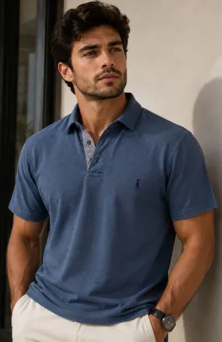 Blusa Polo da Reserva Azul tamanho GG, bonita, bem confortável, original, tecido macio.