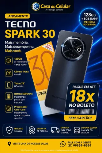 FACILIDADE NA COMPRA DO SEU CELULAR EM ATÉ 18x NO BOLETO!!!