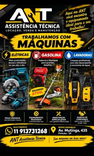 Manutenção de máquinas ANT ASSISTÊNCIA TÉCNICA 