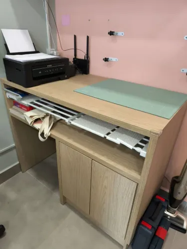 Balcão MDF com nicho para frigobar (semi novo)