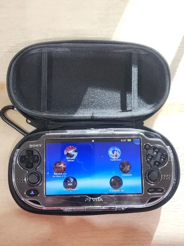 Ps Vita fat com 120gb seminovo com jogos e case de transporte