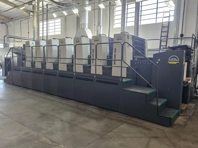 Man Roland R 506  Lv + UV 6 cores + verniz