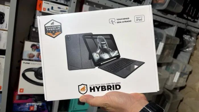 Capa com Teclado Hybrid para iPad 10.9 a 11 Polegadas
