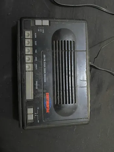 Rádio Relógio Continental AM/FM - Vintage / Clássico