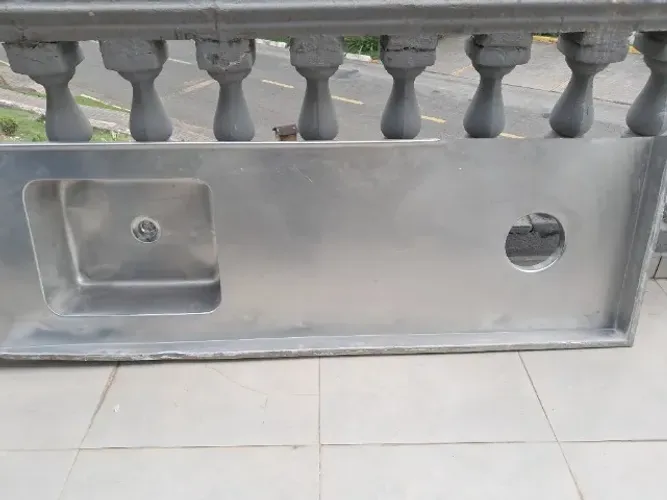 Pia de inox industrial 1,91X0,62m