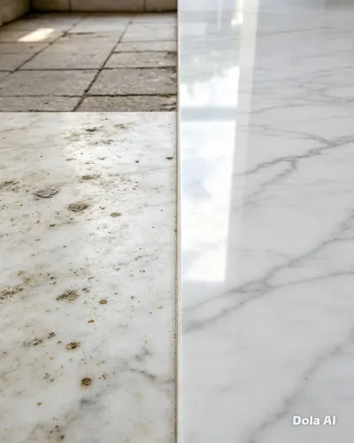 LIMPEZA e CRISTALIZAÇÃO de Mármore
