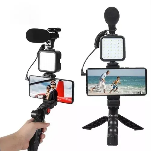 Kit Para Gravações Vlog Jumpflash Completo Smartphone