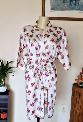 Robe de cetim ursos