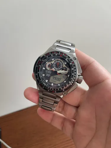 Relógio Citizen Promaster Super Chronograph Titanium JW0071-58E