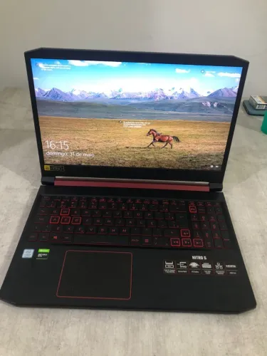 Notebook Gamer Acer Nitro 5 GTX 1650 SSD 512GB i5 9ª Geração
