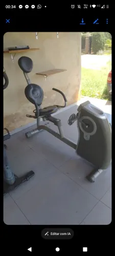 Bicicleta ergométrica horizontal 