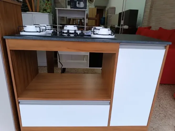 Cooktop 5 bocas, com vidro glass com balcão novos 