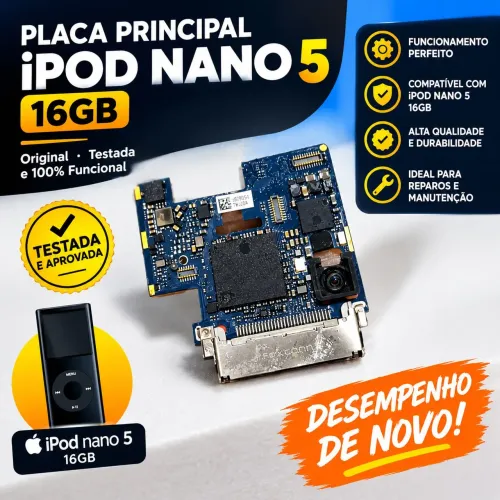 Placa mãe iPod Nano 5 16GB FUNCIONANDO