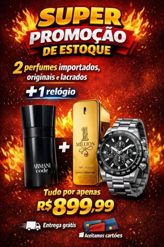 Perfume + Relógio 