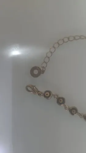 Pulseira olho grego em prata 925 18cm