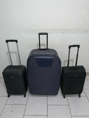 3 MALAS DE VIAGEM COM RODINHAS