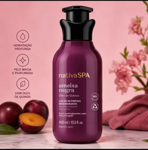 Hidratante Ameixa Negra O Boticário 400ml | Original | Pronta Entrega