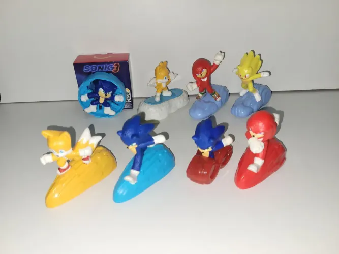 Coleção c 8 personagens Sonic novos Mcdonalds