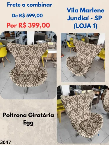 Poltrona Giratória Egg 