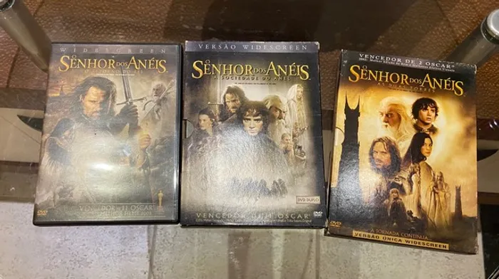 Coleção de DVDs Senhor dos anéis