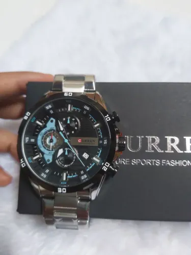 Relógio Curren Prateado Original