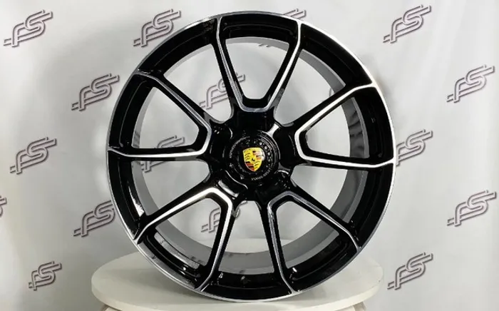 rodas Porsche 992 Turbo S P/ 911/992 Preto Diamantado 5x130 - 20X8,5 e 21x11,5