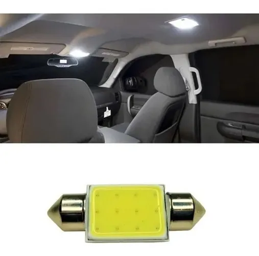 Par Lampada Teto Porta Mala Torpedo Colby 12 Led 39mm 6000k