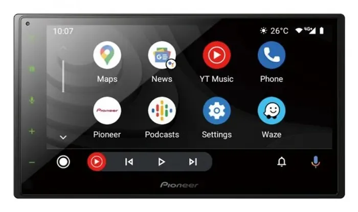 Central Multimidia 2 din Pioneer DMH-A5450BT Apple car play Android auto espelhamento Wifi