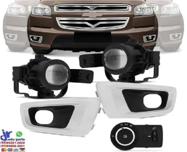 Kit Farol de Milha Chevrolet GM S10 2012 a 2016