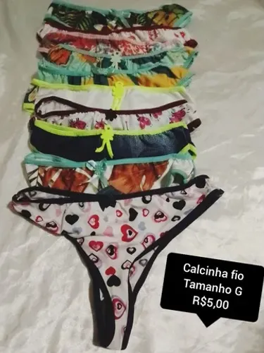 Calcinhas tamanho G renove já as suas