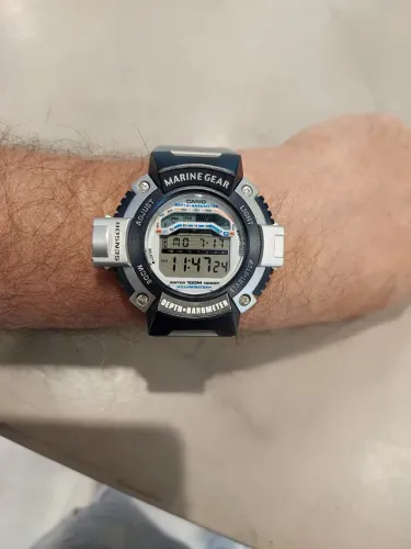 Raro relógio casio marine gear excelente só venda não troco por nada 