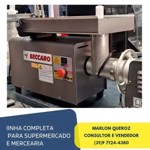 Picador de Carne Beccaro Boca 8 Inox