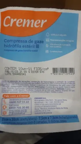 Compressa de gaze CREMER 