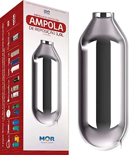 Vidro de Garrafa Termica Ampola Refil 1,0l Mor