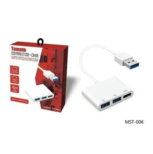 Suporte 2usb+c Hub 2.0400mb Mst-006 Tomate