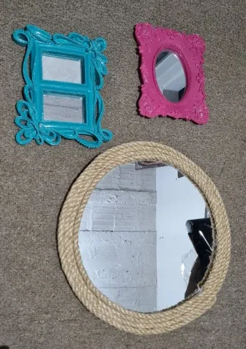 Conjunto 3 espelhos de parede lindíssimos