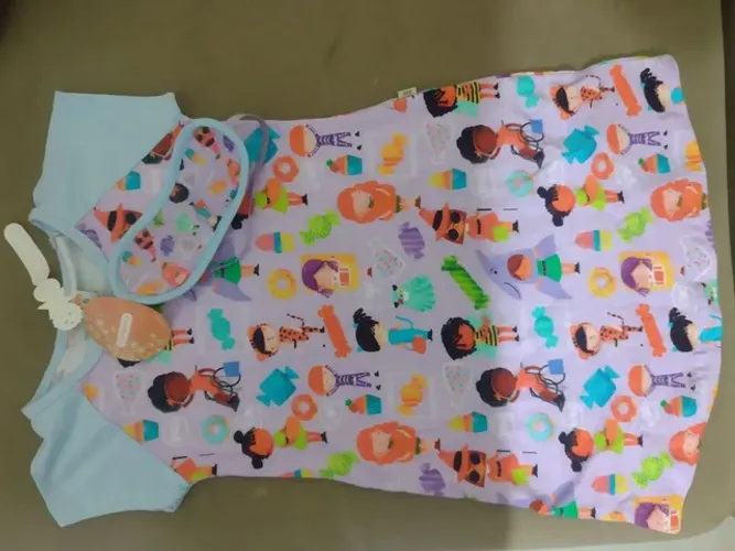 Camisola / vestido alphabeto 4-6 anos