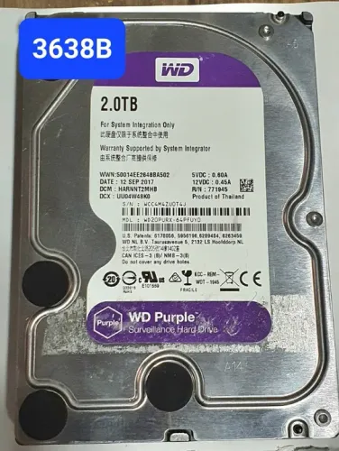 Placa Hd 2 Tb Wd20purx-64pfuyo - Cod. 3638b