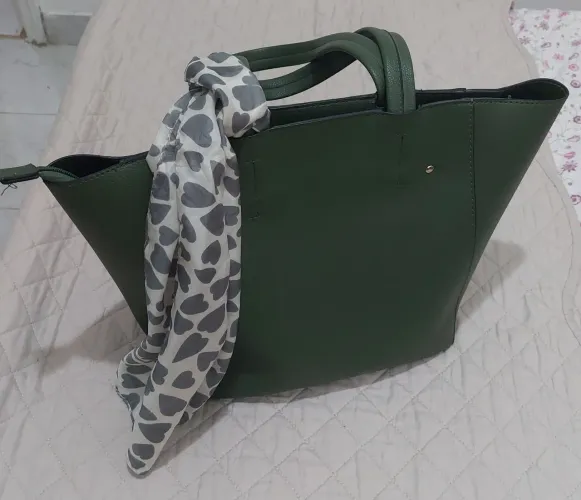 Bolsa tote verde