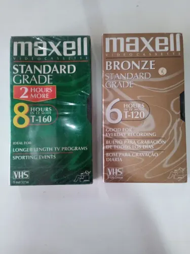 2 Fitas VHS antigas lacradas 
